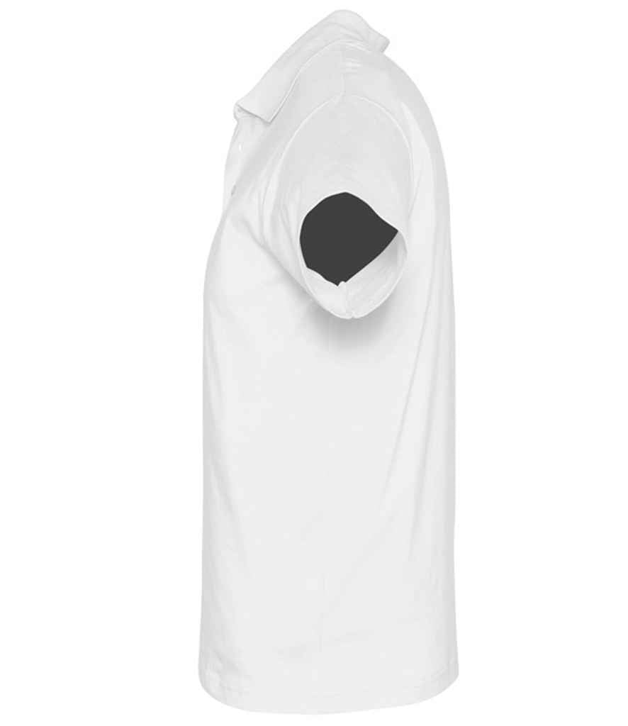 SOL'S Prescott Cotton Jersey Polo Shirt in White, side view