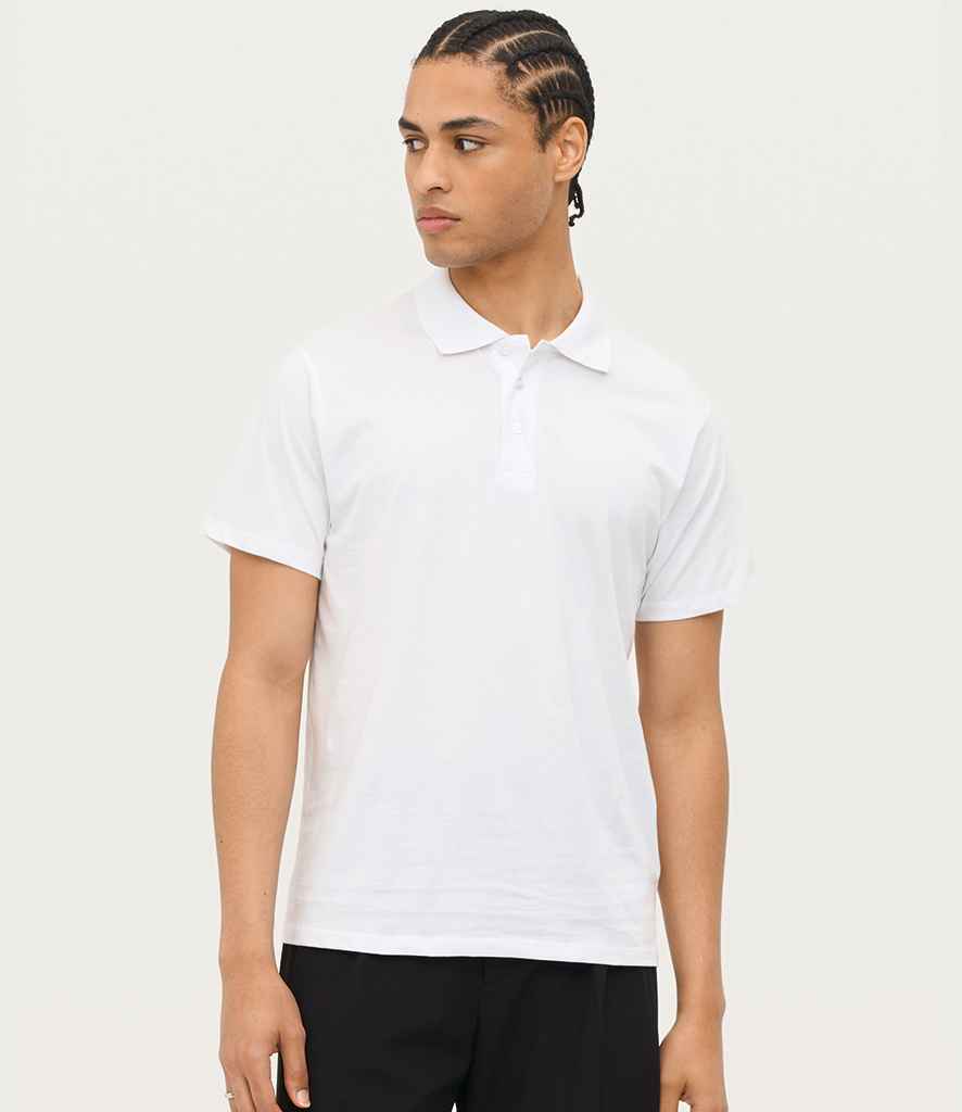 SOL'S Prescott Cotton Jersey Polo Shirt in White