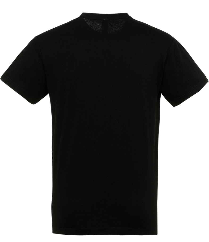 SOL'S Regent T-Shirt in Deep Black, back view