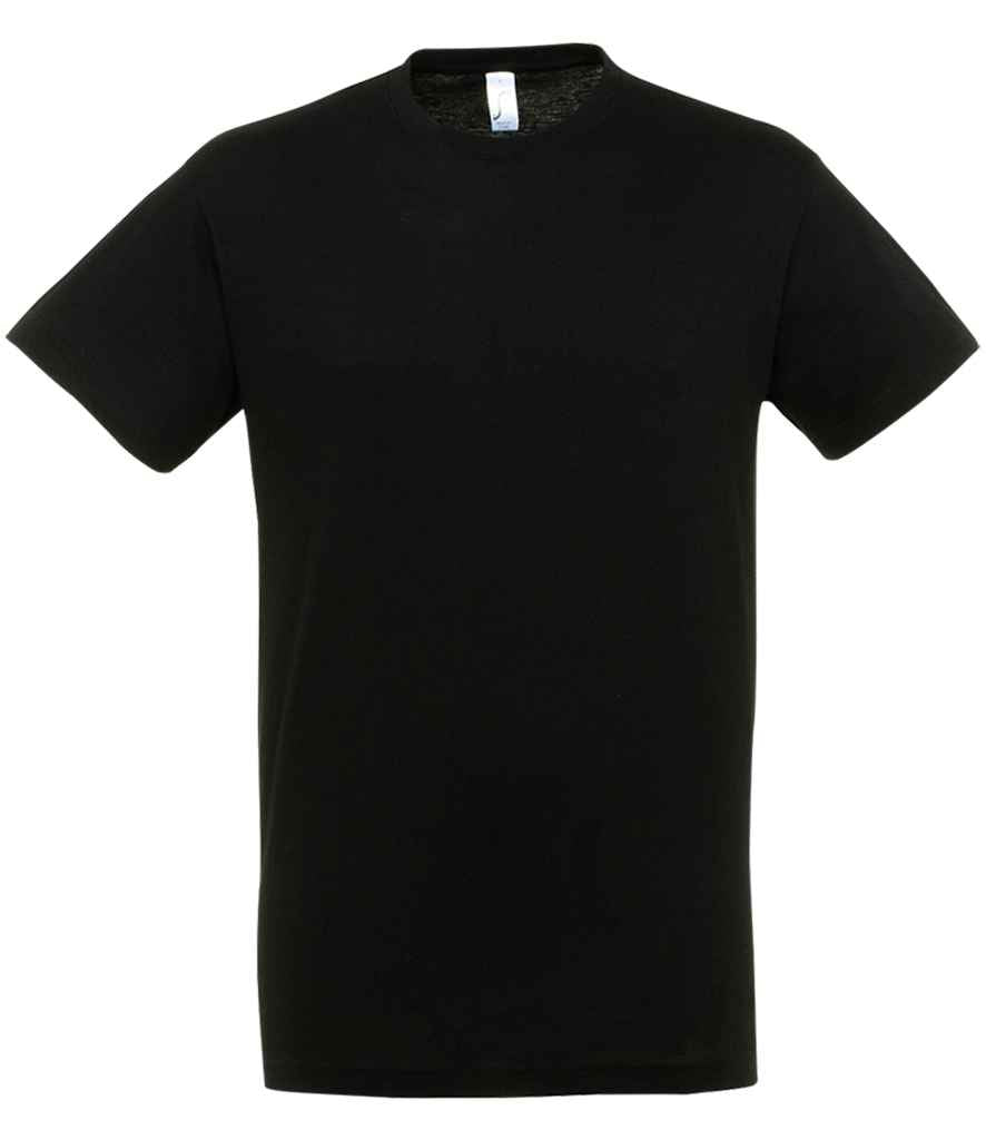 SOL'S Regent T-Shirt in Deep Black, front view