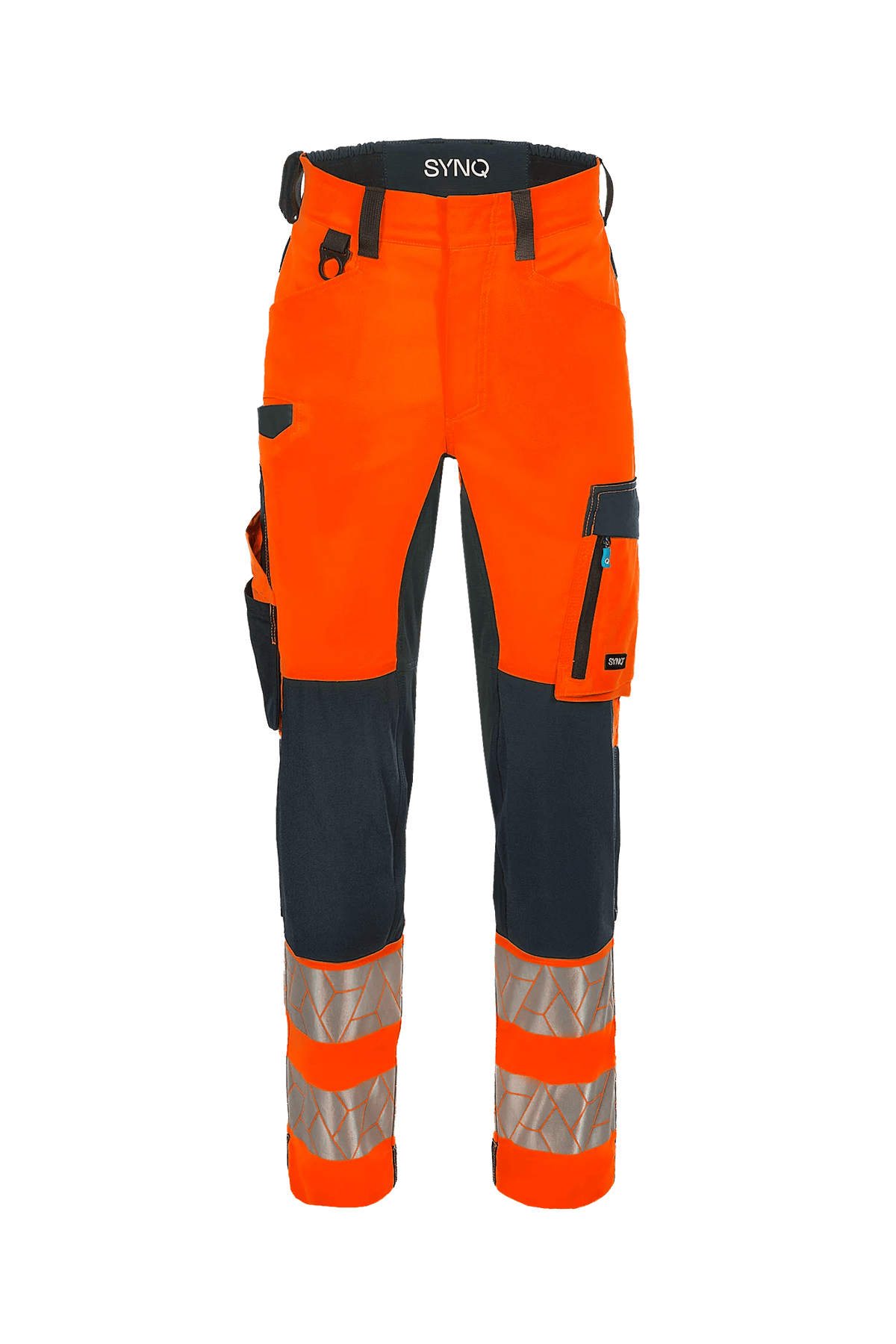 SYNQ Nopaque in High-vis orange/Navy blue, front view