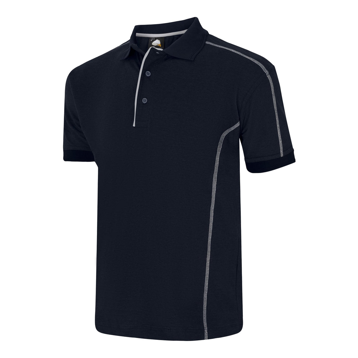 ØRN Crane Poloshirt – Navy – side
