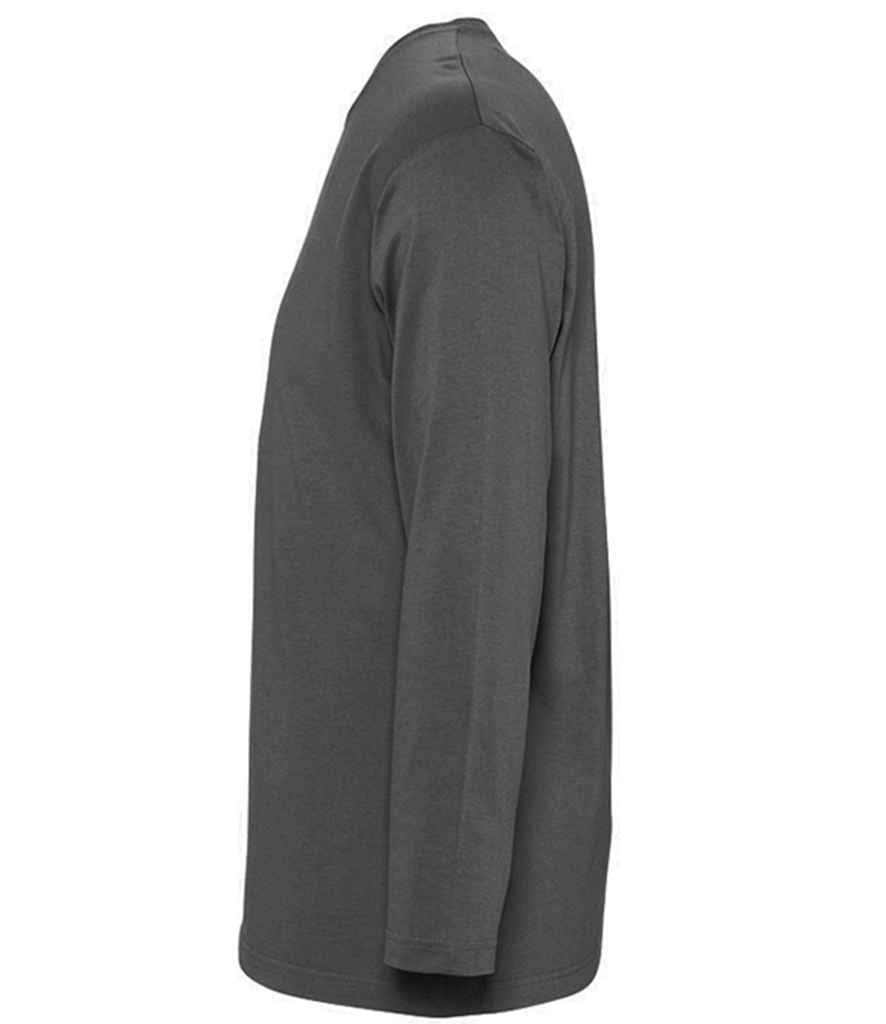 SOL'S Monarch Long Sleeve T-Shirt in Dark Grey, side view