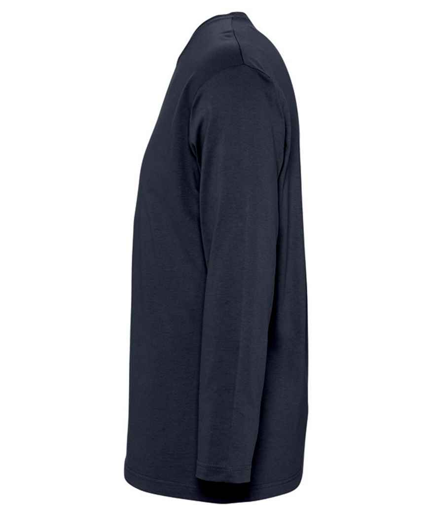SOL'S Monarch Long Sleeve T-Shirt in Navy, side view