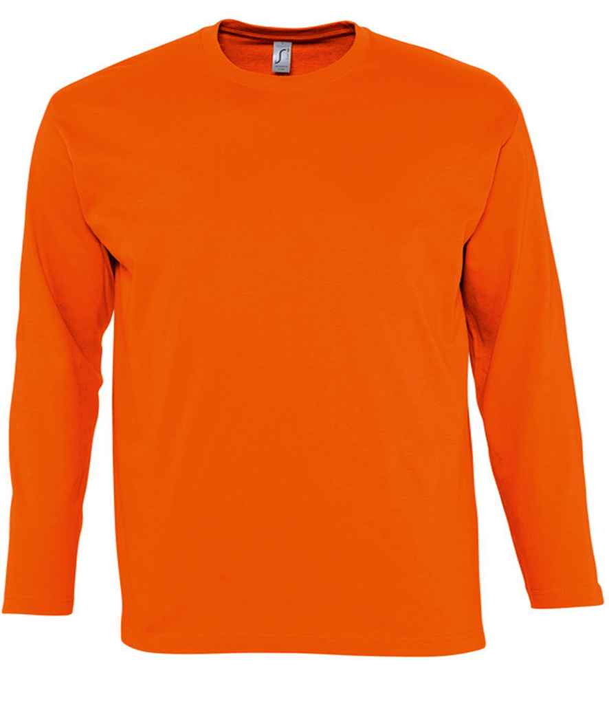 SOL'S Monarch Long Sleeve T-Shirt in Orange, front view