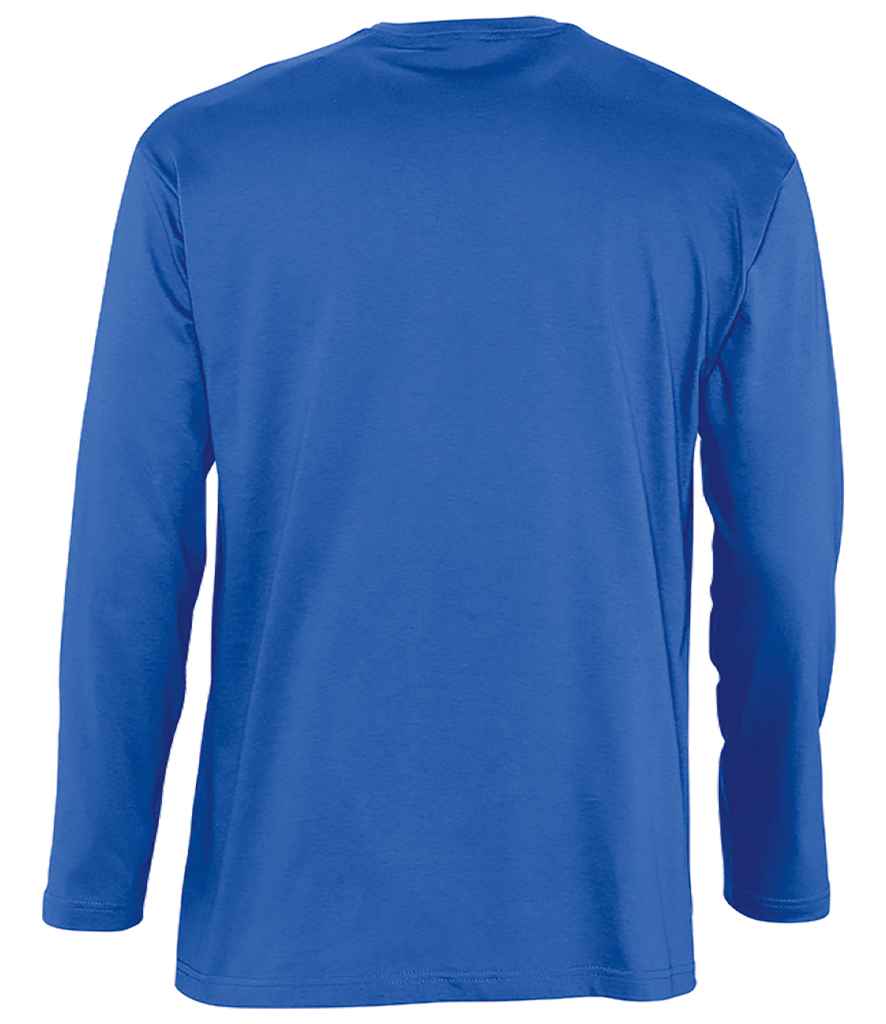 SOL'S Monarch Long Sleeve T-Shirt in Royal Blue, back view