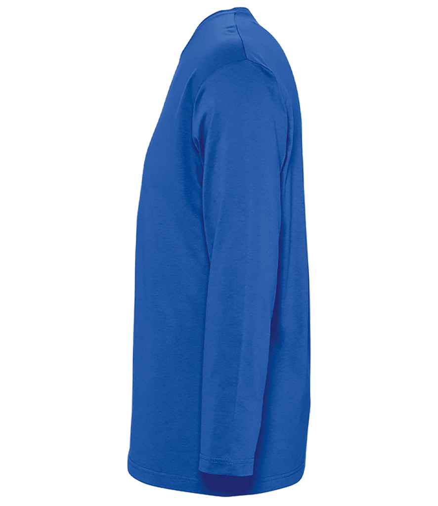 SOL'S Monarch Long Sleeve T-Shirt in Royal Blue, side view