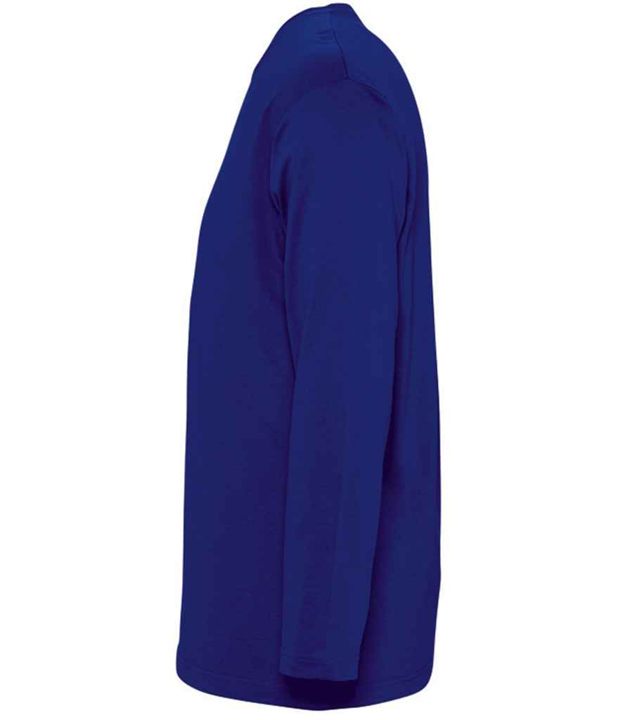 SOL'S Monarch Long Sleeve T-Shirt in Ultramarine, side view