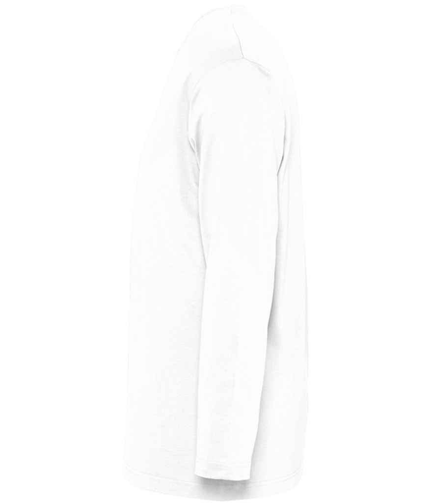 SOL'S Monarch Long Sleeve T-Shirt in White, side view
