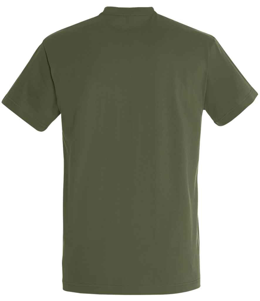 SOL'S Imperial Heavy T-Shirt in Army, back view