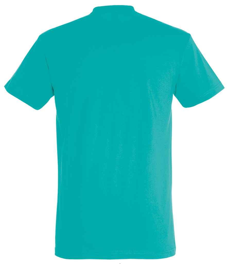 SOL'S Imperial Heavy T-Shirt in Caribbean Blue, back view