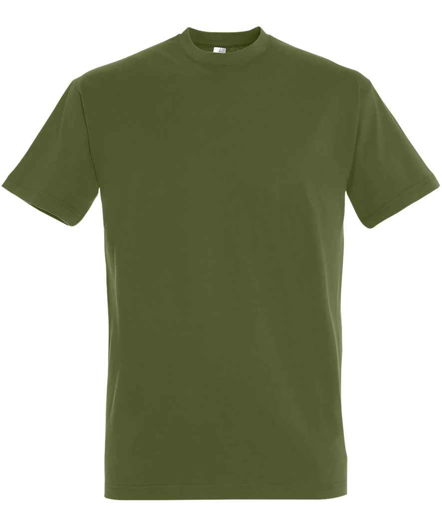 SOL'S Imperial Heavy T-Shirt in Dark Khaki, front view