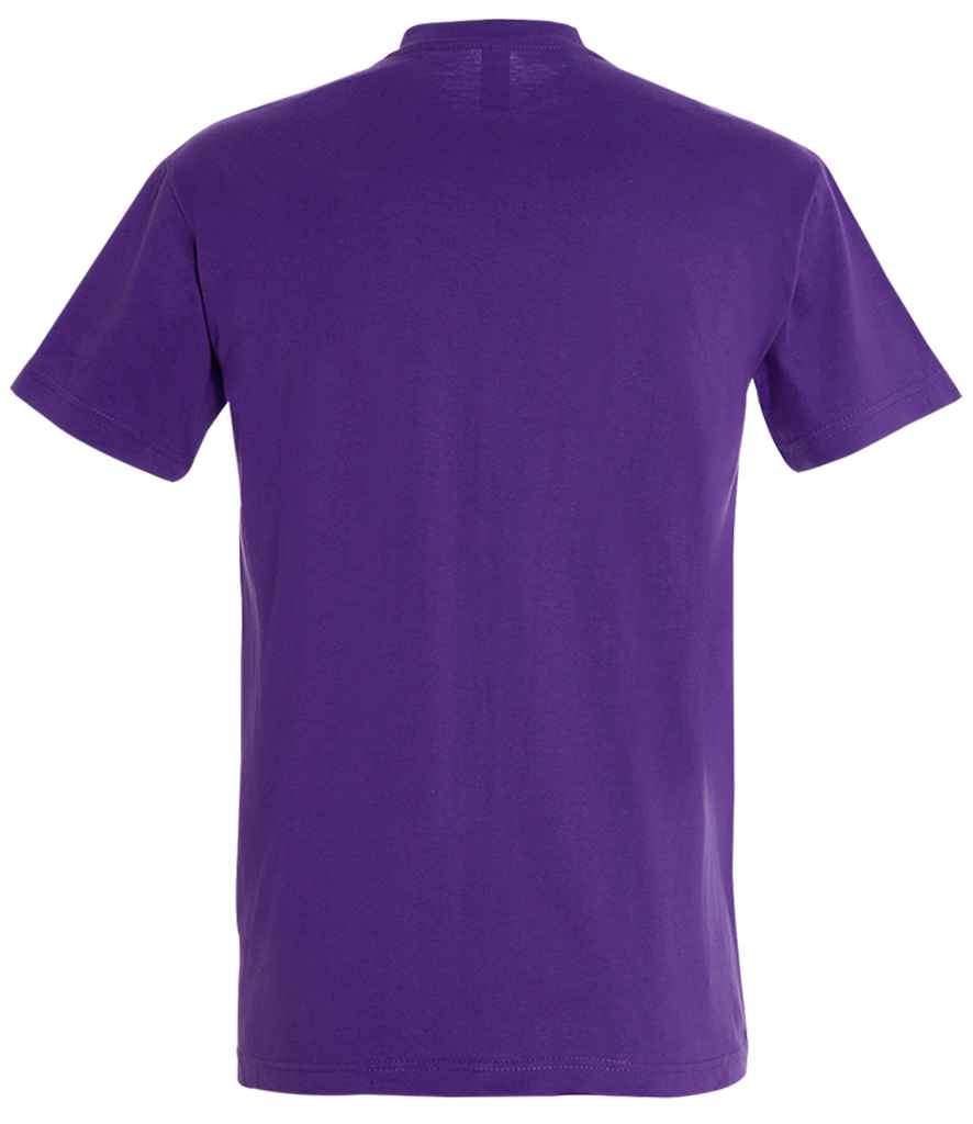 SOL'S Imperial Heavy T-Shirt in Dark Purple, back view