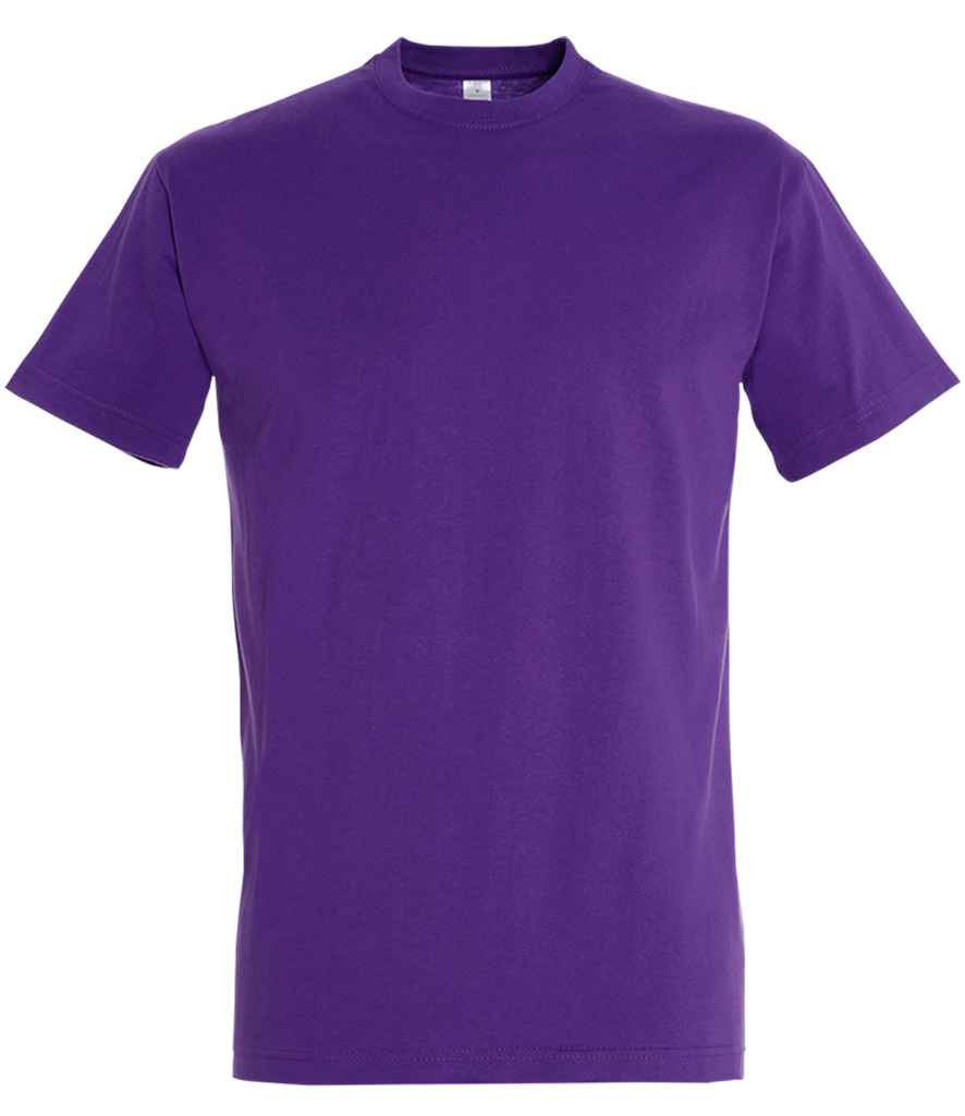SOL'S Imperial Heavy T-Shirt in Dark Purple, front view