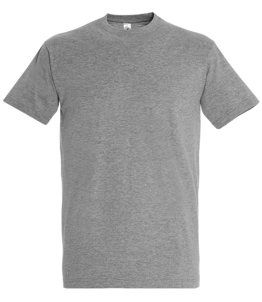 SOL'S Imperial Heavy T-Shirt in Grey Marl, front view
