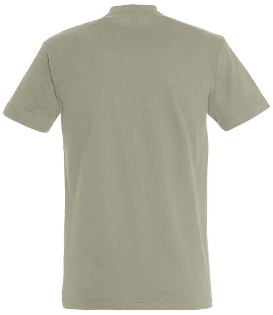 SOL'S Imperial Heavy T-Shirt in Khaki, back view