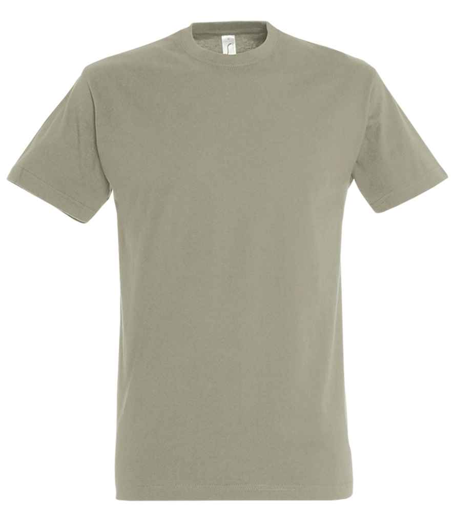SOL'S Imperial Heavy T-Shirt in Khaki, front view