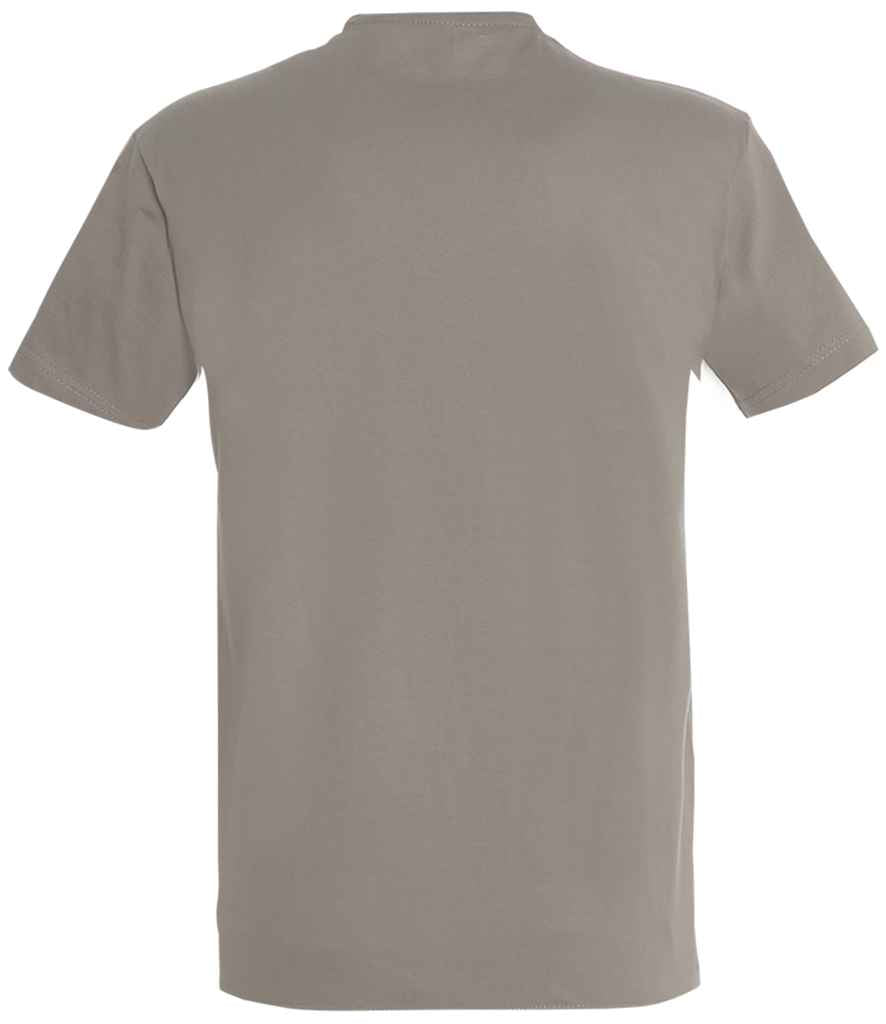 SOL'S Imperial Heavy T-Shirt in Light Grey, back view