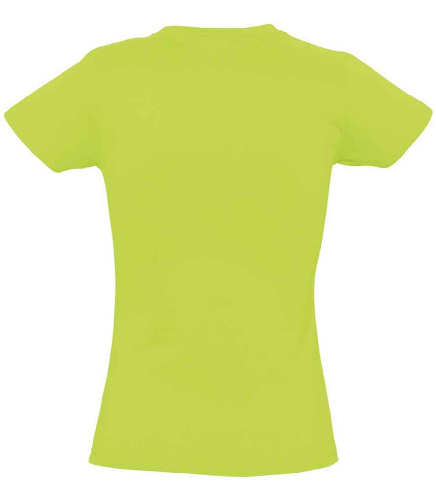 SOL'S Ladies Imperial Heavy T-Shirt in Apple Green, back view