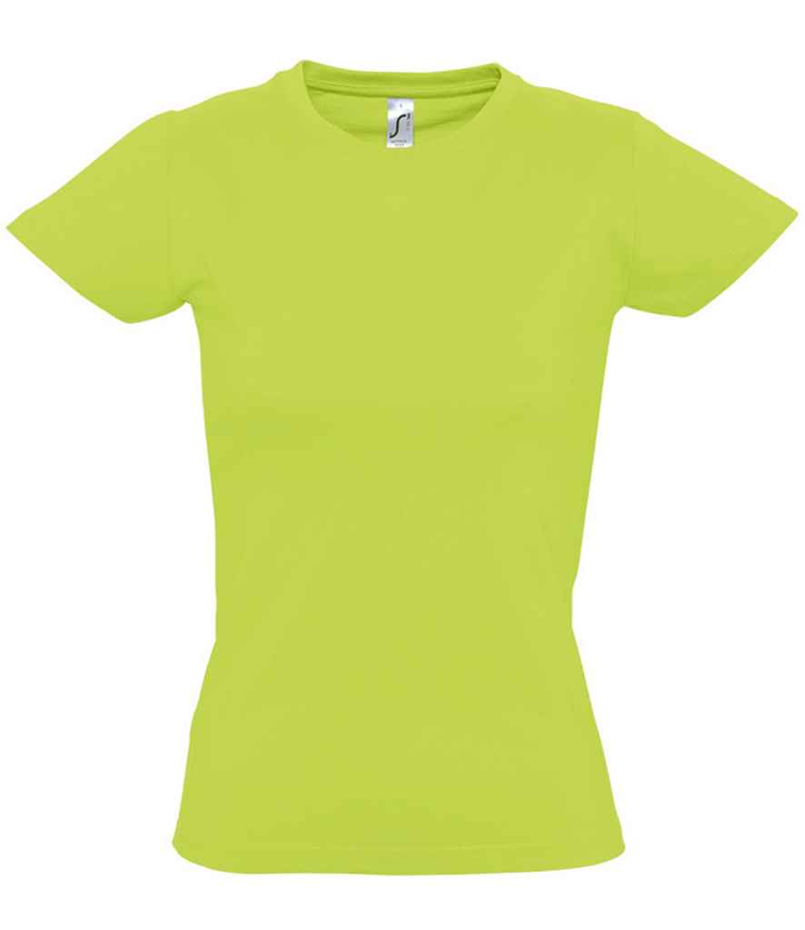 SOL'S Ladies Imperial Heavy T-Shirt in Apple Green, front view