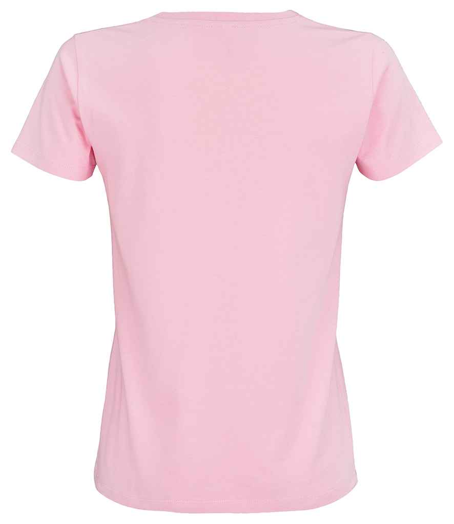 SOL'S Ladies Imperial Heavy T-Shirt in Candy Pink, back view