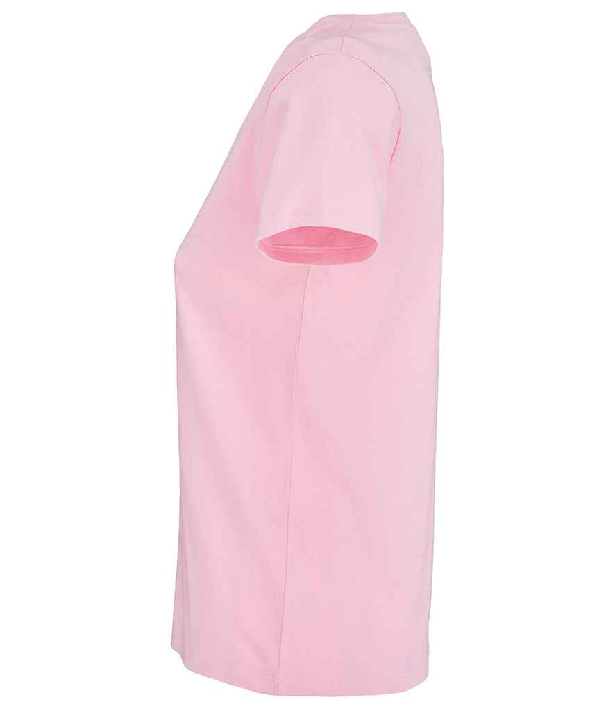 SOL'S Ladies Imperial Heavy T-Shirt in Candy Pink, side view