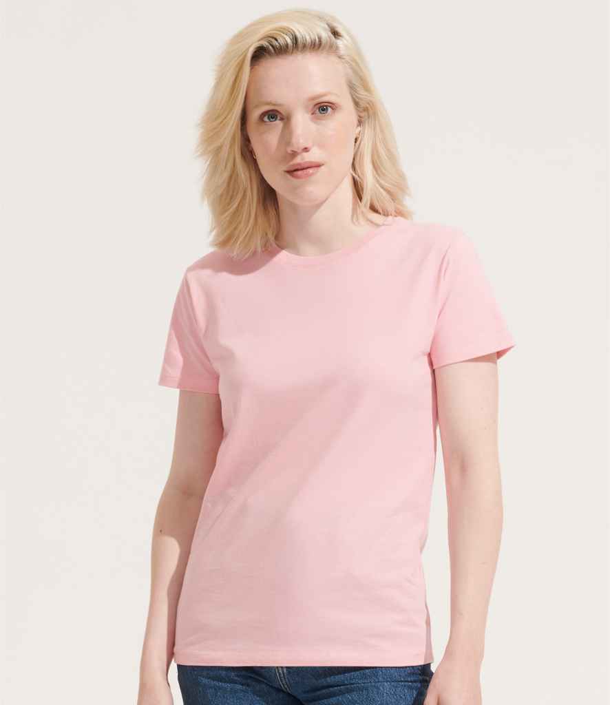 SOL'S Ladies Imperial Heavy T-Shirt in Candy Pink