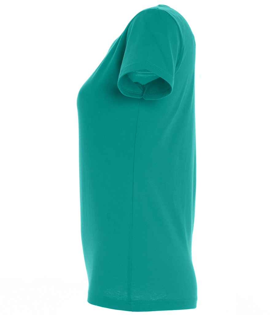 SOL'S Ladies Imperial Heavy T-Shirt in Emerald, side view