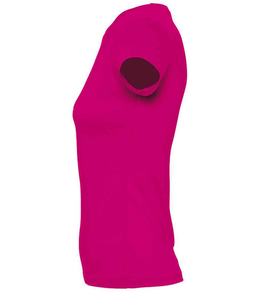 SOL'S Ladies Imperial Heavy T-Shirt in Fuchsia, side view