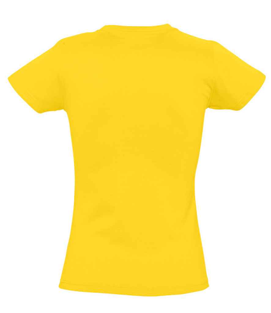SOL'S Ladies Imperial Heavy T-Shirt in Gold, back view