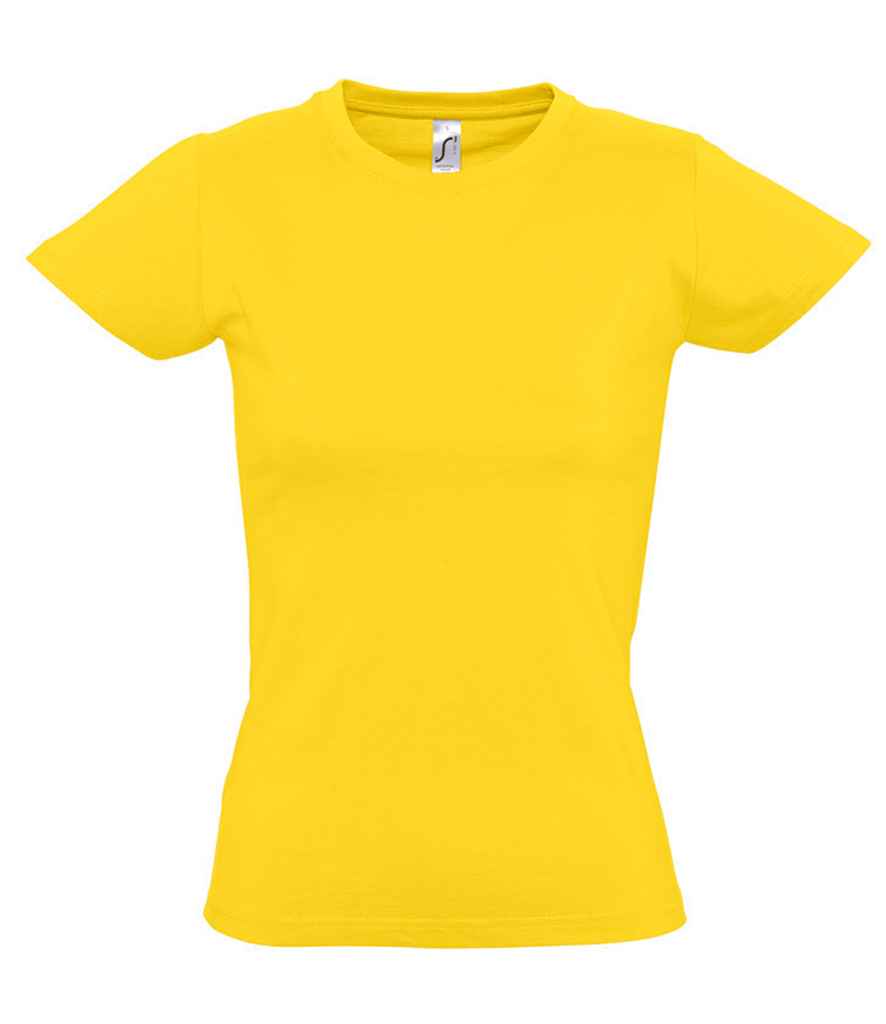 SOL'S Ladies Imperial Heavy T-Shirt in Gold, front view
