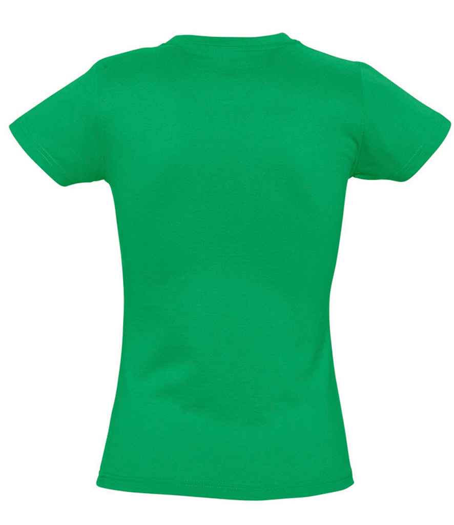 SOL'S Ladies Imperial Heavy T-Shirt in Kelly Green, back view