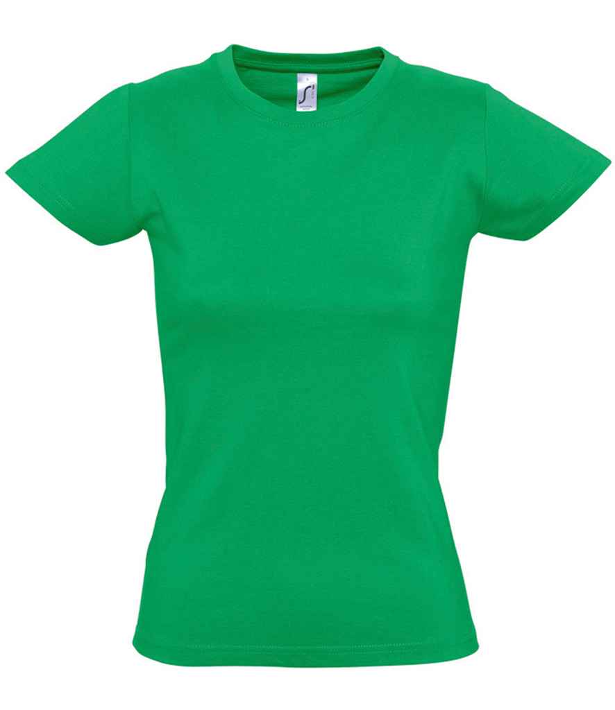 SOL'S Ladies Imperial Heavy T-Shirt in Kelly Green, front view