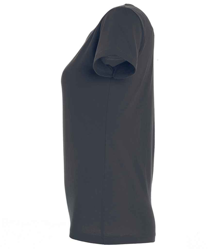 SOL'S Ladies Imperial Heavy T-Shirt in Mouse Grey, side view