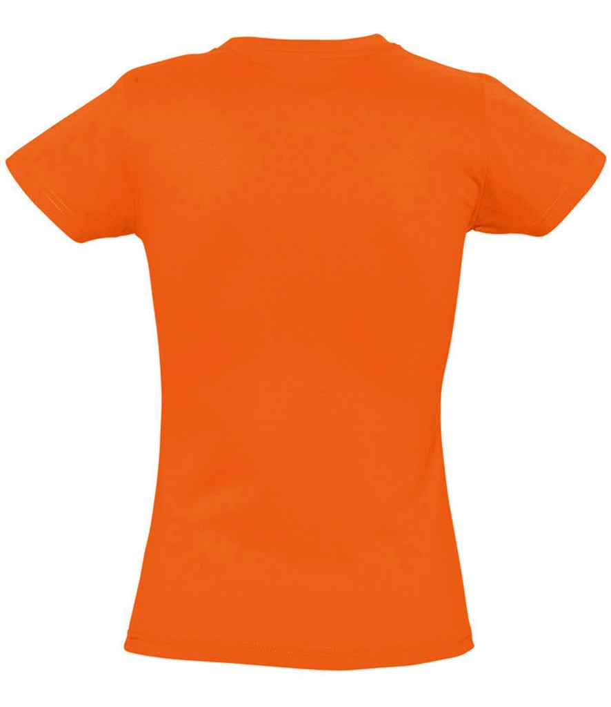 SOL'S Ladies Imperial Heavy T-Shirt in Orange, back view