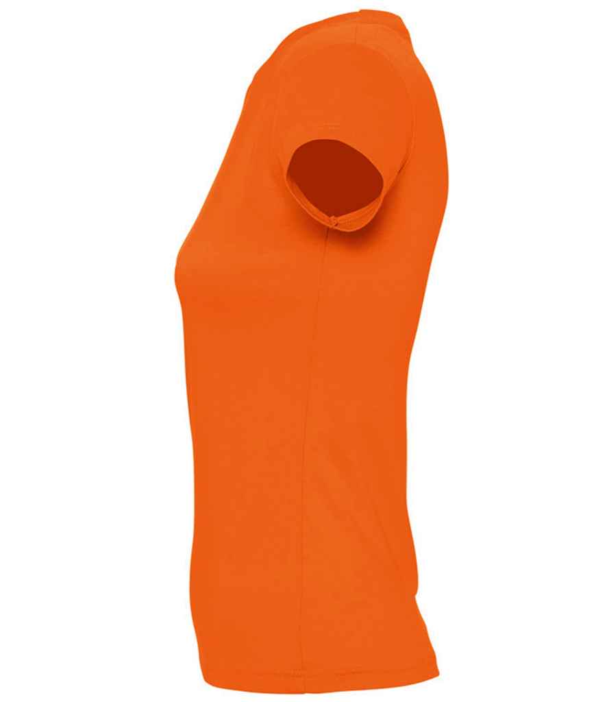 SOL'S Ladies Imperial Heavy T-Shirt in Orange, side view
