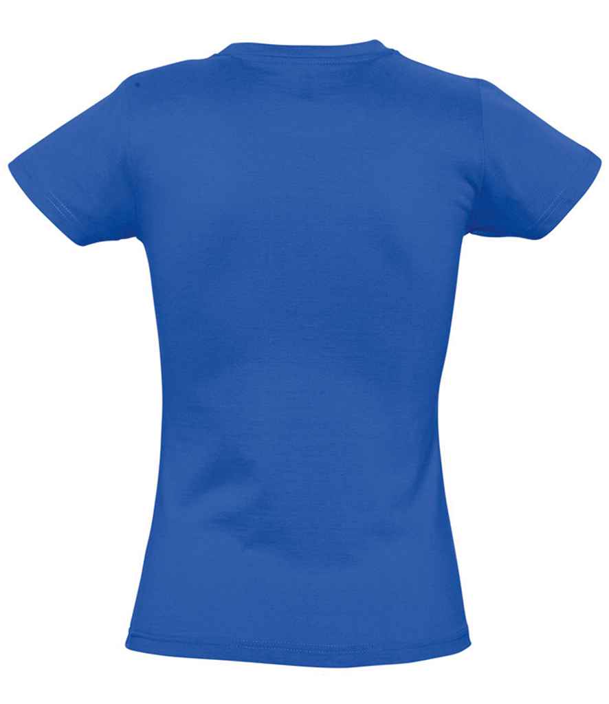 SOL'S Ladies Imperial Heavy T-Shirt in Royal Blue, back view