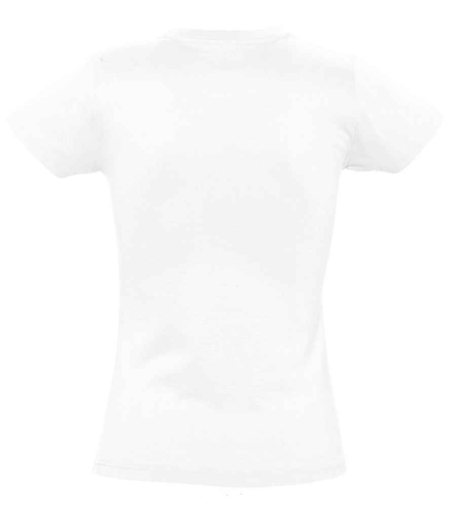 SOL'S Ladies Imperial Heavy T-Shirt in White, back view