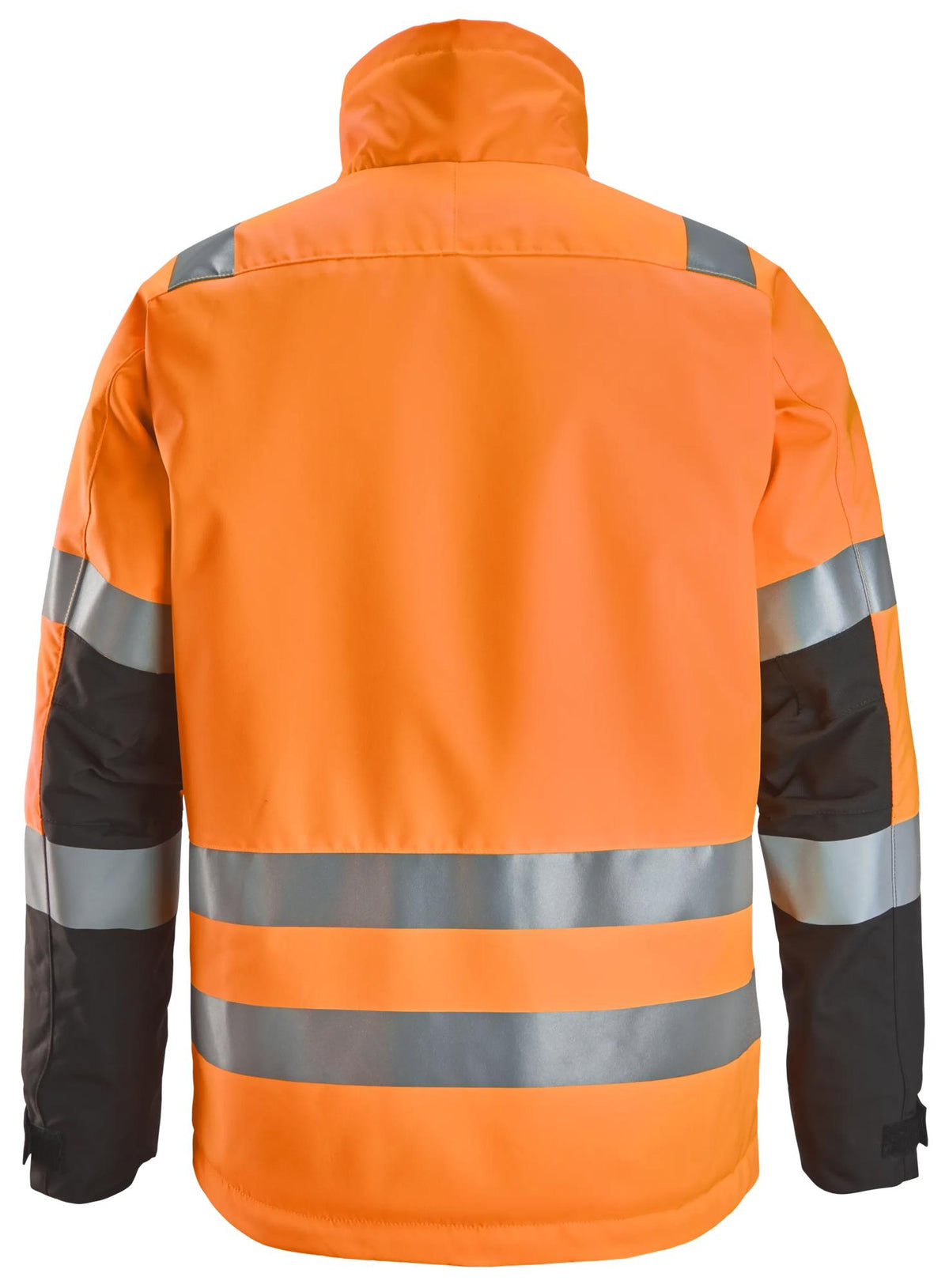 Snickers Workwear 1153 High-Vis Class 2/3, Winter Jacket in Hi-Vis Orange/Black, back view