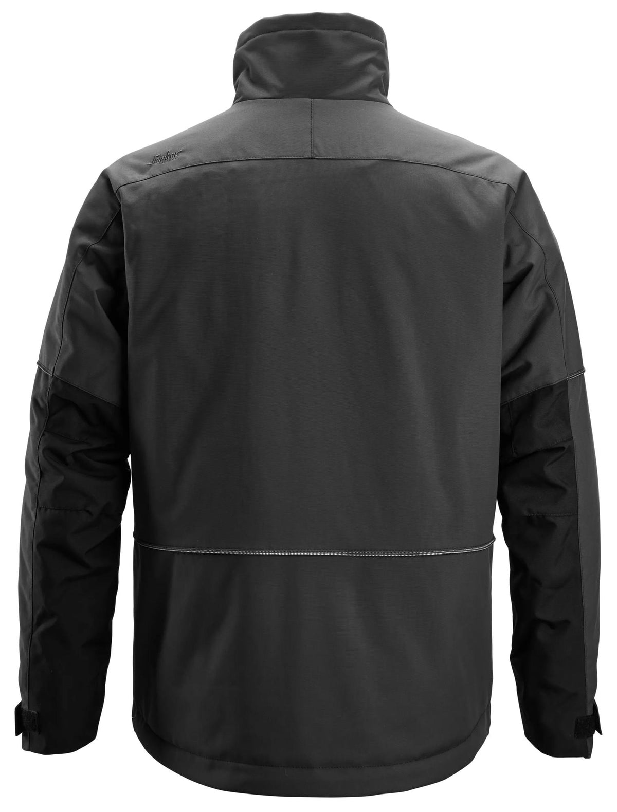 Snickers Workwear 1158 AllroundWork, Winter Jacket in Black/Black, back view