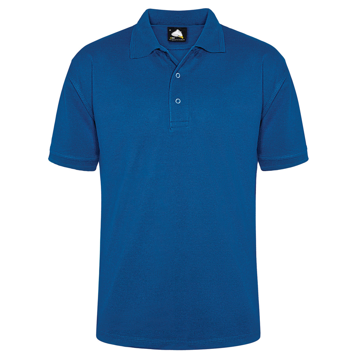 ØRN Warbler Stud Poloshirt – Royal – front