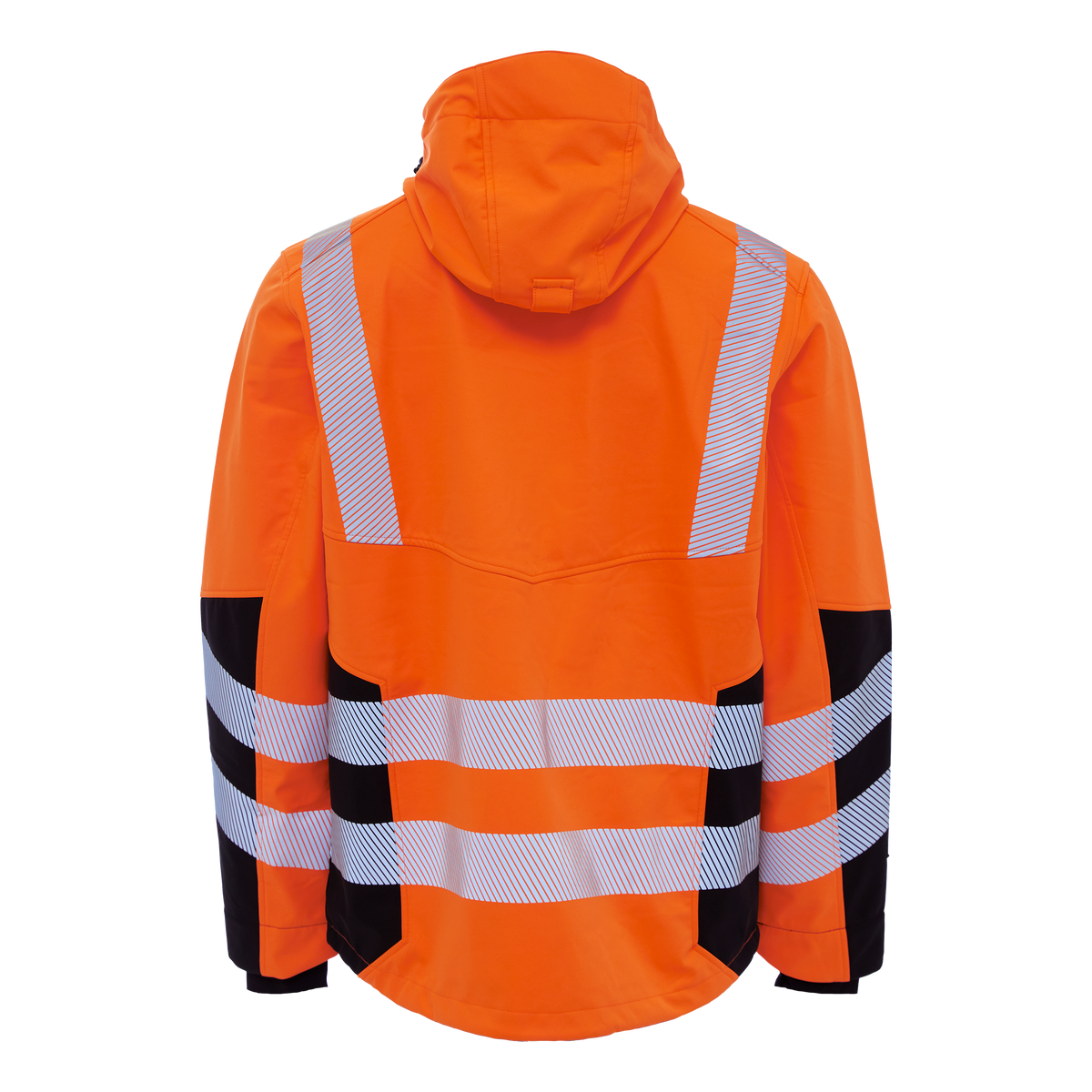 ELKA Rainwear Visible Xtreme Recycled Softshell jacket in Fl. Orange/Black
