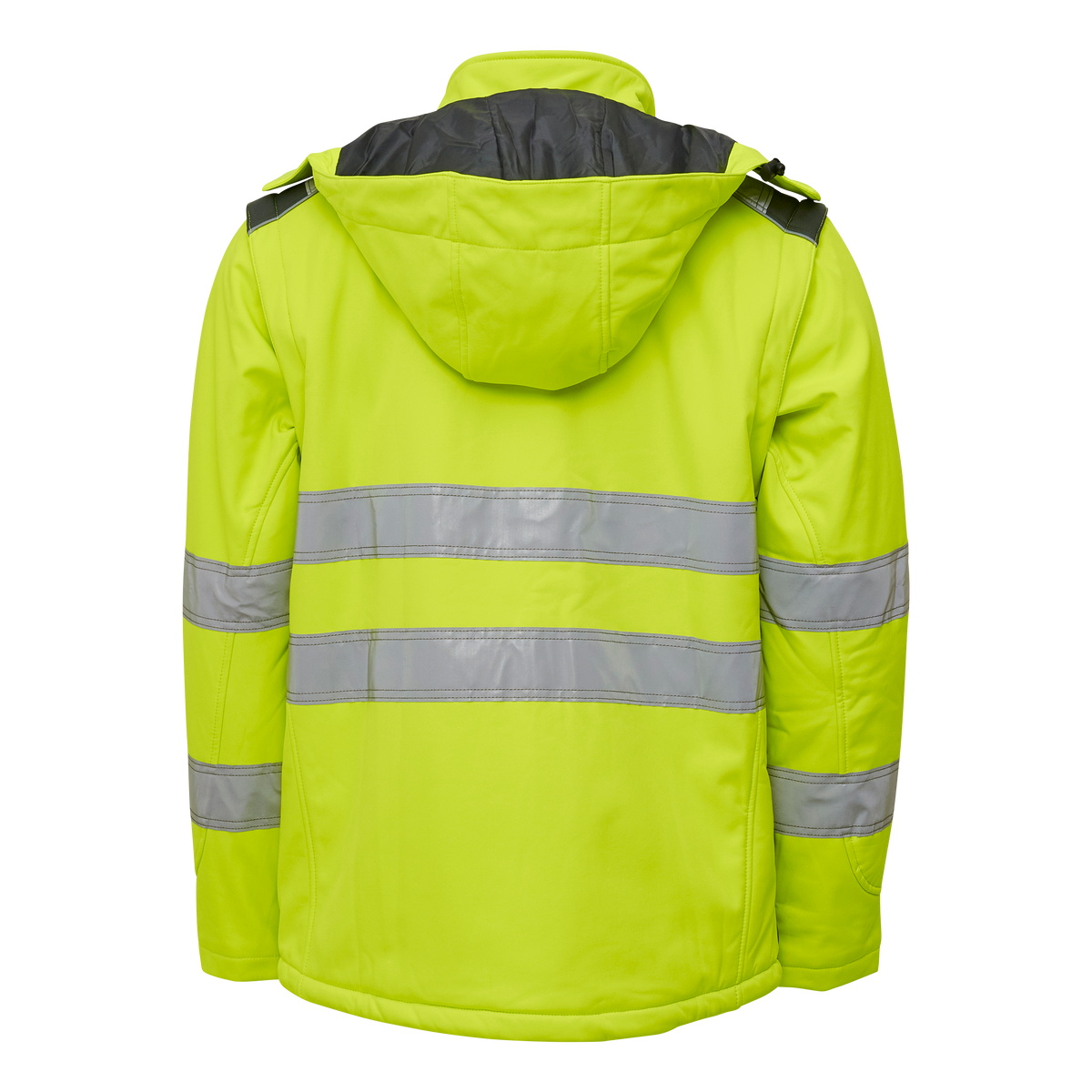 ELKA Rainwear Visible Xtreme Winter Softshell jacket in Fl. Yellow/Grey