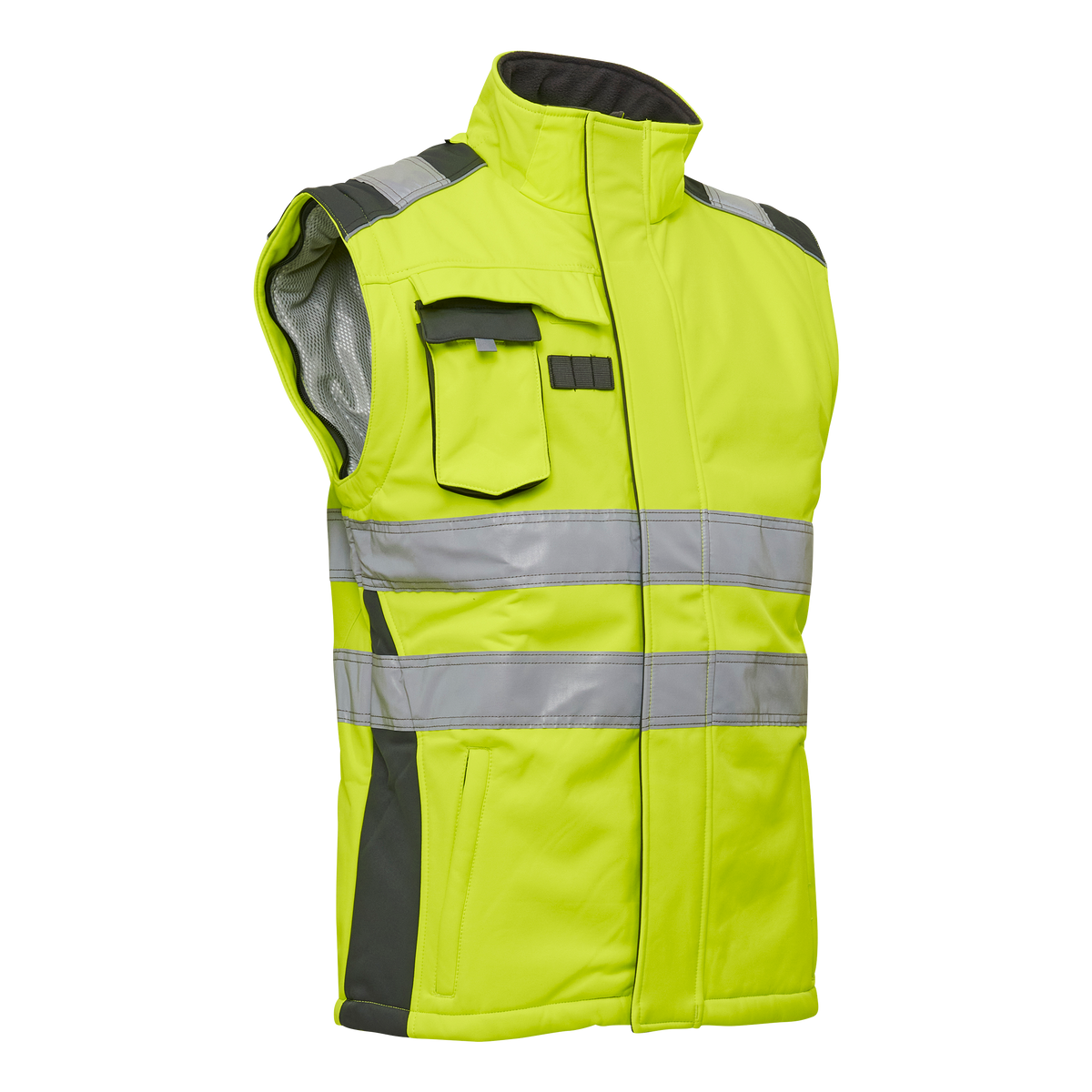 ELKA Rainwear Visible Xtreme Winter Softshell jacket in Fl. Yellow/Grey