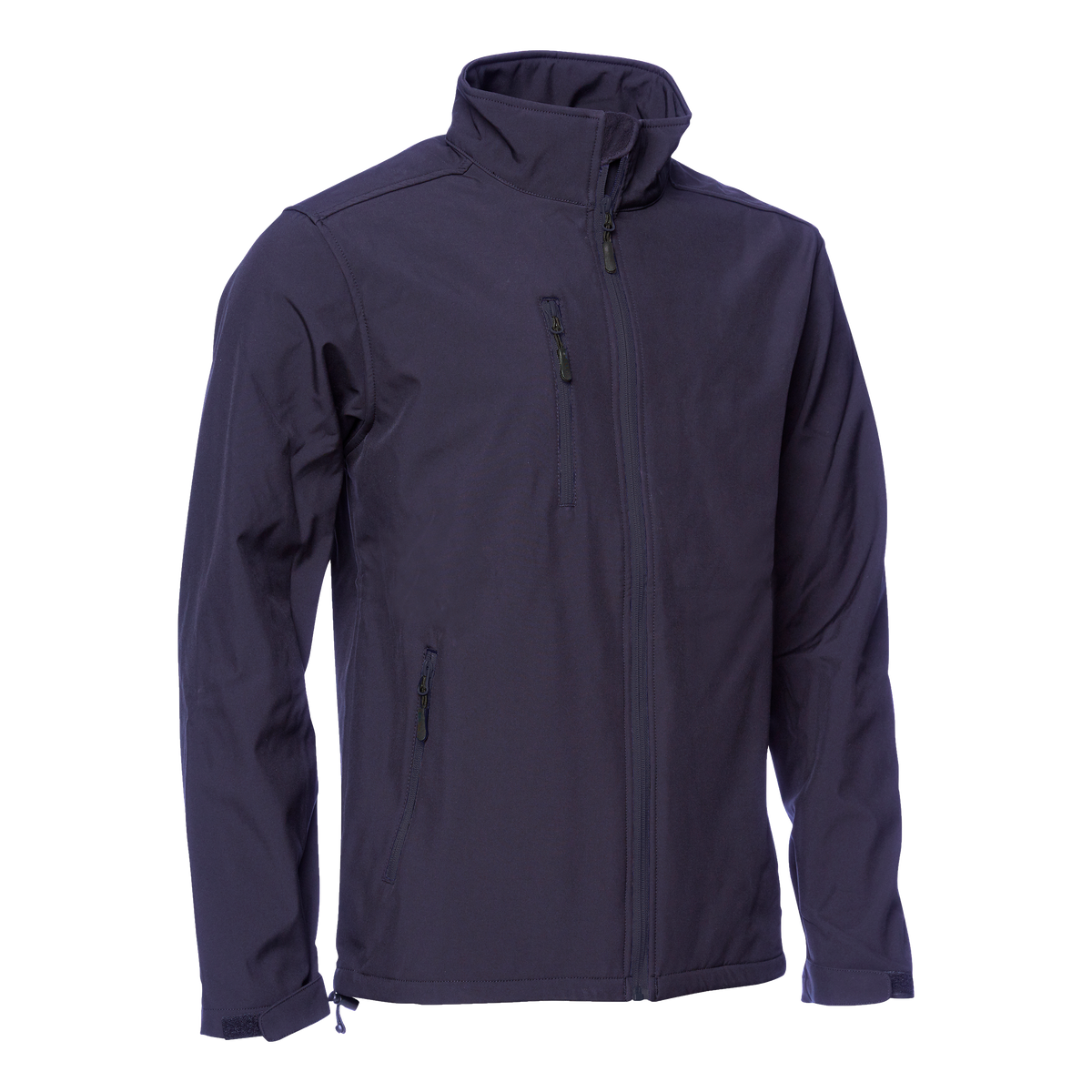 ELKA Rainwear Softshell jacket in Navy, front view