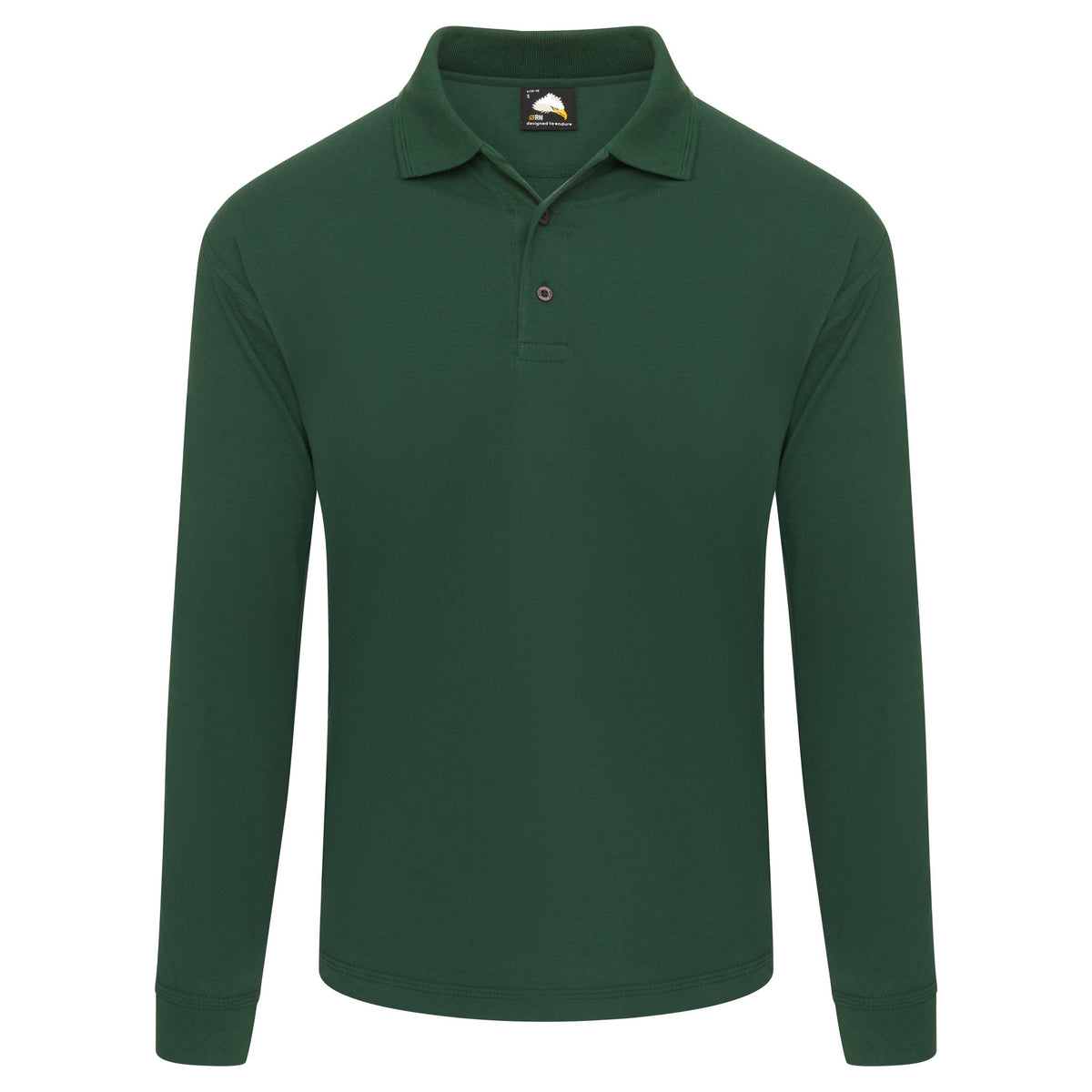 ØRN Weaver Long Sleeved Poloshirt – Bottle – front
