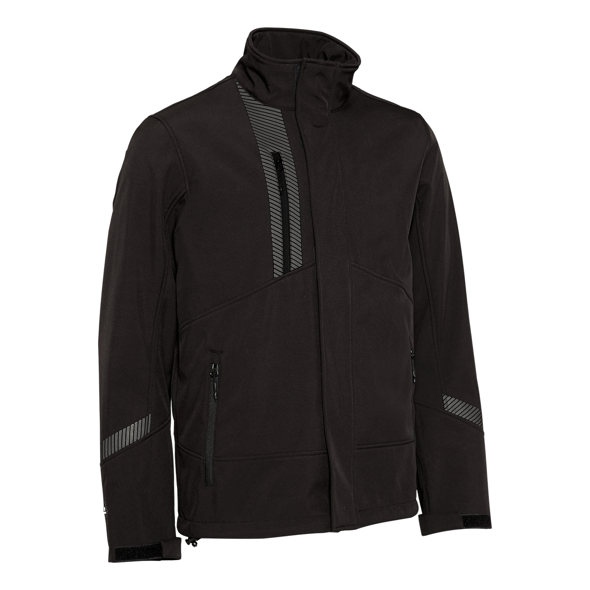 ELKA Rainwear Working Xtreme Softshell jacket in Black, front view