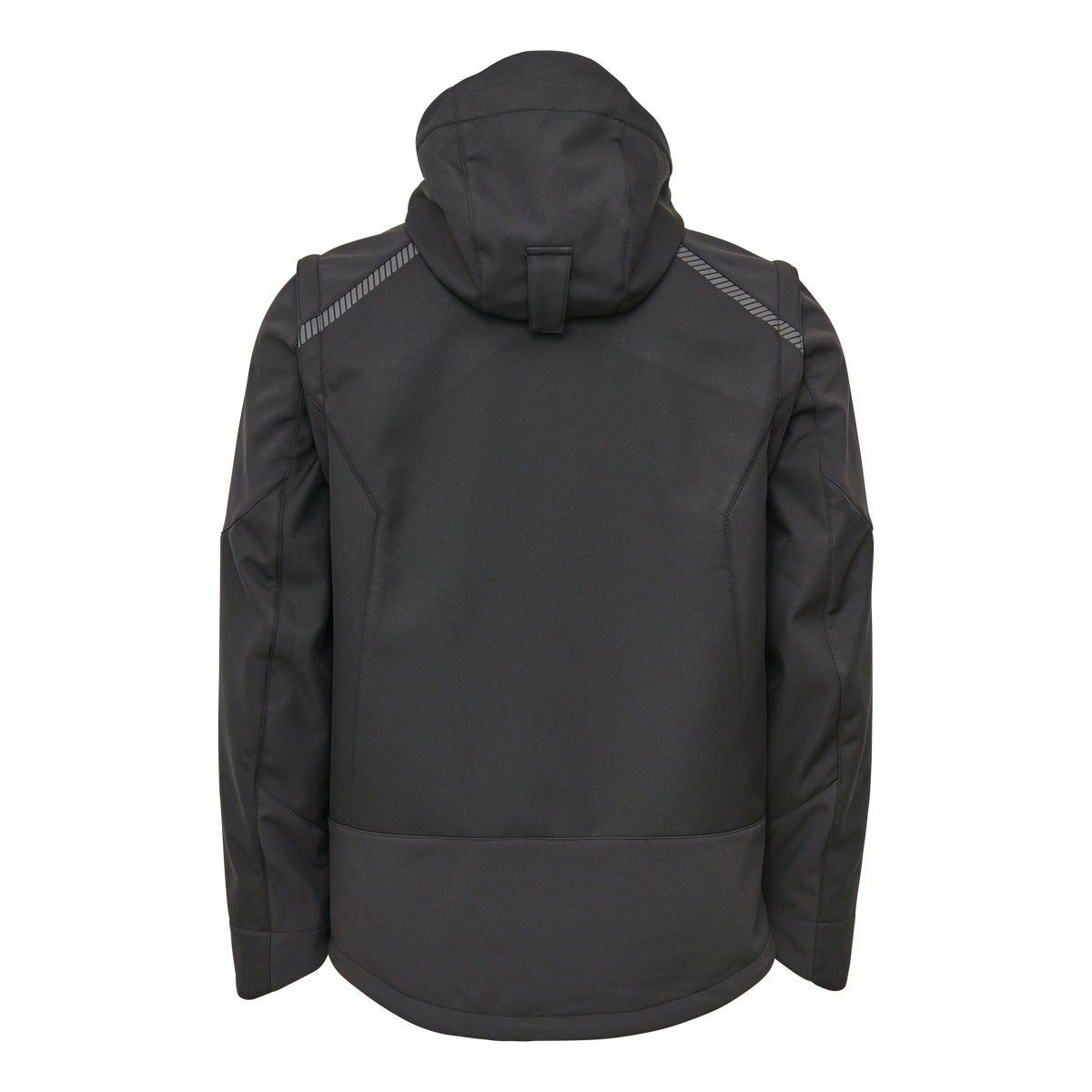 ELKA Rainwear Working Xtreme Softshell Jacket with detachable sleeves in Black