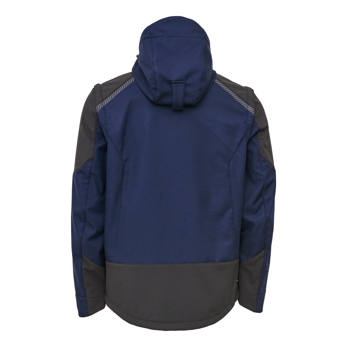 ELKA Rainwear Working Xtreme Softshell Jacket with detachable sleeves in Navy/Black