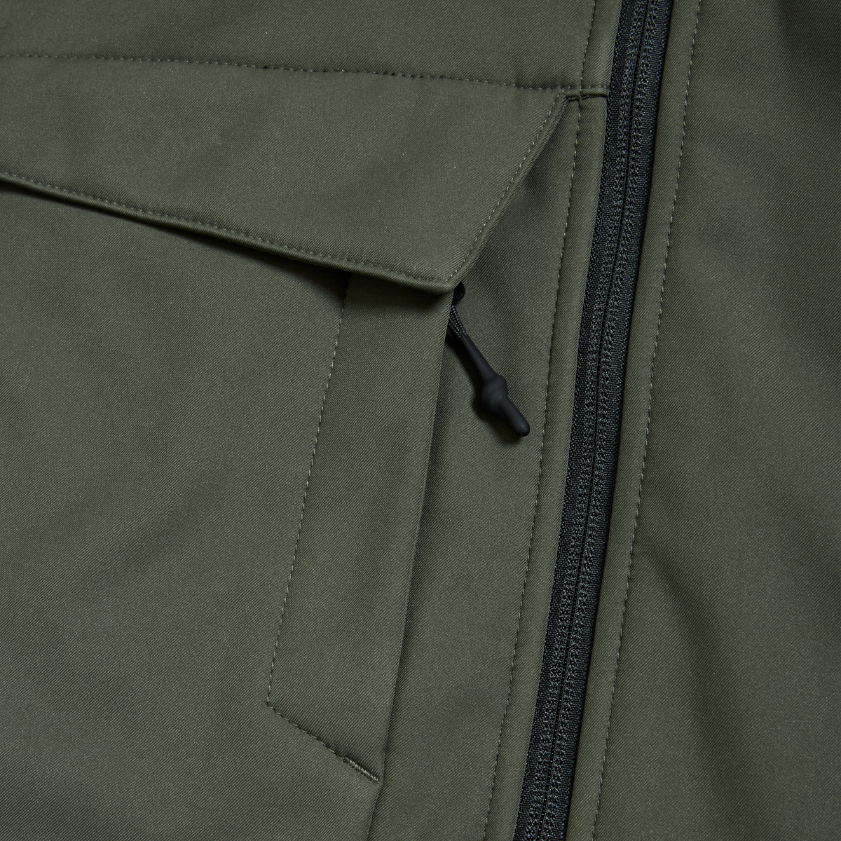 ELKA Rainwear Working Xtreme Softshell Jacket with detachable sleeves in Olive/Black